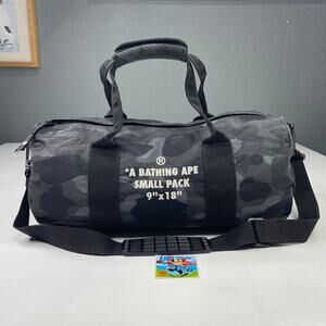 2007 BAPE Black Camo Boston Bag - NIGO ERA